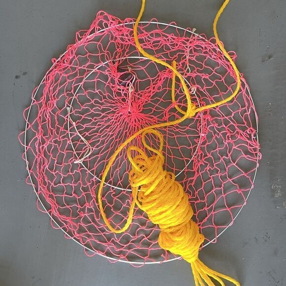 New kids beach sea Crab Drop nets Gold Series Bait Net - Picture 2 of 3